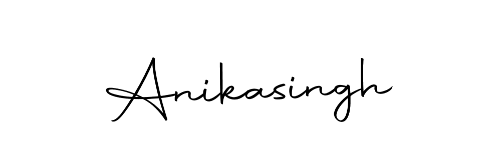 Create a beautiful signature design for name Anikasingh. With this signature (Autography-DOLnW) fonts, you can make a handwritten signature for free. Anikasingh signature style 10 images and pictures png