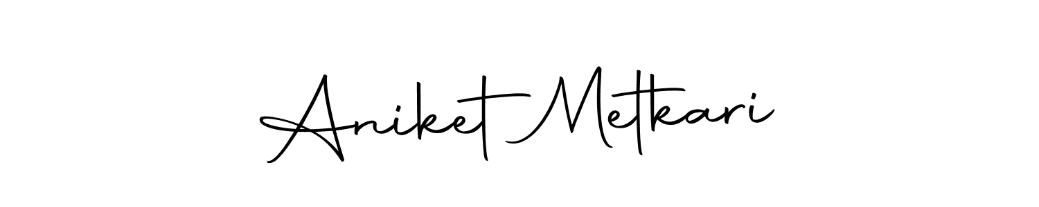 Make a beautiful signature design for name Aniket  Metkari. With this signature (Autography-DOLnW) style, you can create a handwritten signature for free. Aniket  Metkari signature style 10 images and pictures png