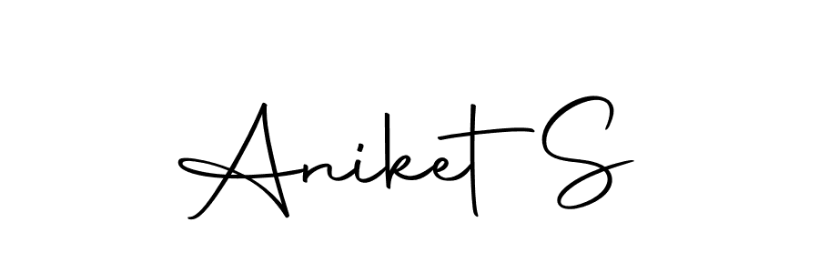 if you are searching for the best signature style for your name Aniket  S. so please give up your signature search. here we have designed multiple signature styles  using Autography-DOLnW. Aniket  S signature style 10 images and pictures png