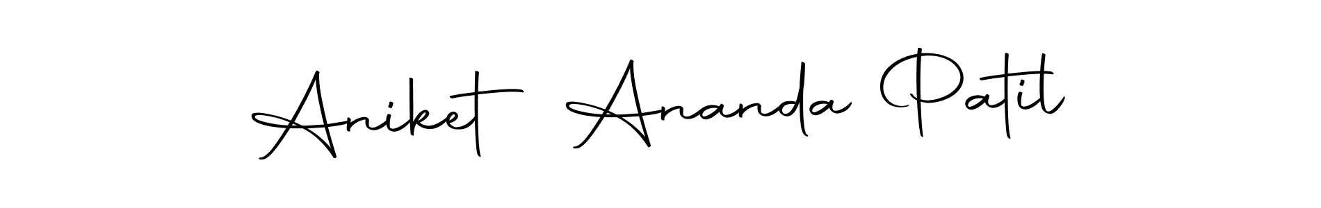if you are searching for the best signature style for your name Aniket Ananda Patil. so please give up your signature search. here we have designed multiple signature styles  using Autography-DOLnW. Aniket Ananda Patil signature style 10 images and pictures png
