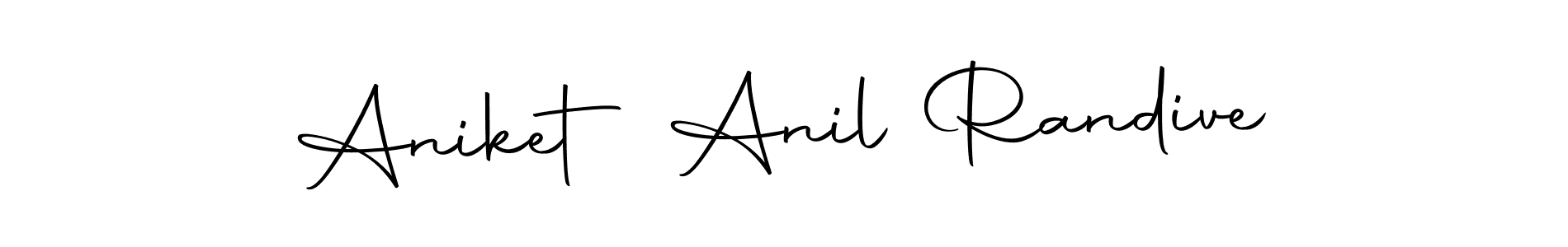 Create a beautiful signature design for name Aniket Anil Randive. With this signature (Autography-DOLnW) fonts, you can make a handwritten signature for free. Aniket Anil Randive signature style 10 images and pictures png