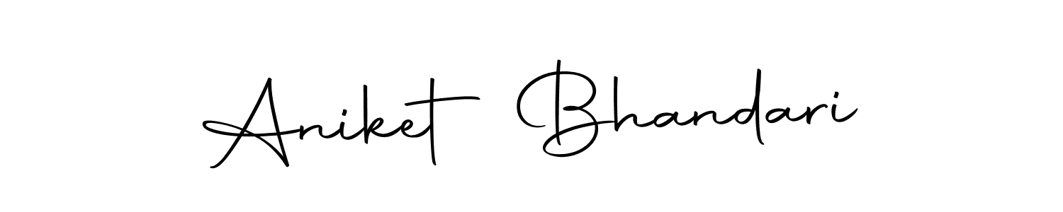 Aniket Bhandari stylish signature style. Best Handwritten Sign (Autography-DOLnW) for my name. Handwritten Signature Collection Ideas for my name Aniket Bhandari. Aniket Bhandari signature style 10 images and pictures png
