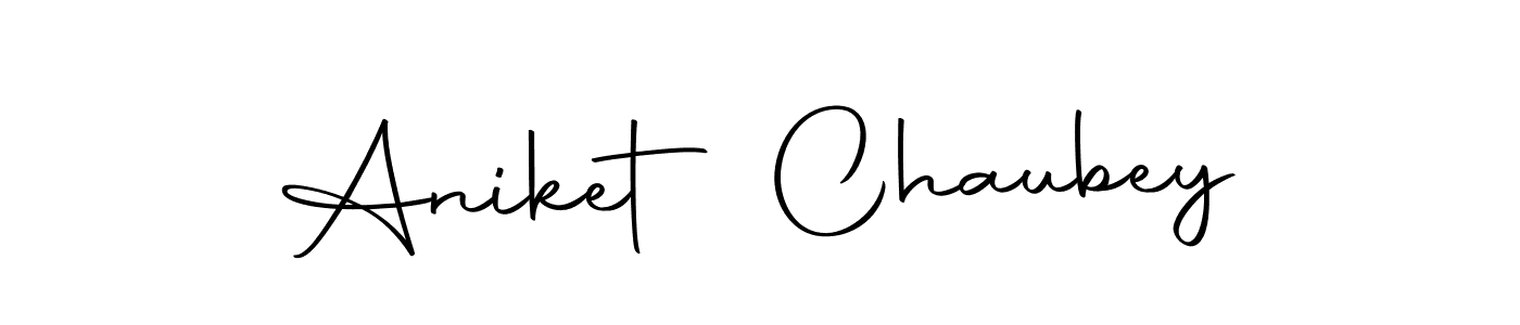 Aniket Chaubey stylish signature style. Best Handwritten Sign (Autography-DOLnW) for my name. Handwritten Signature Collection Ideas for my name Aniket Chaubey. Aniket Chaubey signature style 10 images and pictures png