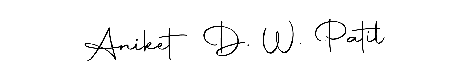 Here are the top 10 professional signature styles for the name Aniket D. W. Patil. These are the best autograph styles you can use for your name. Aniket D. W. Patil signature style 10 images and pictures png