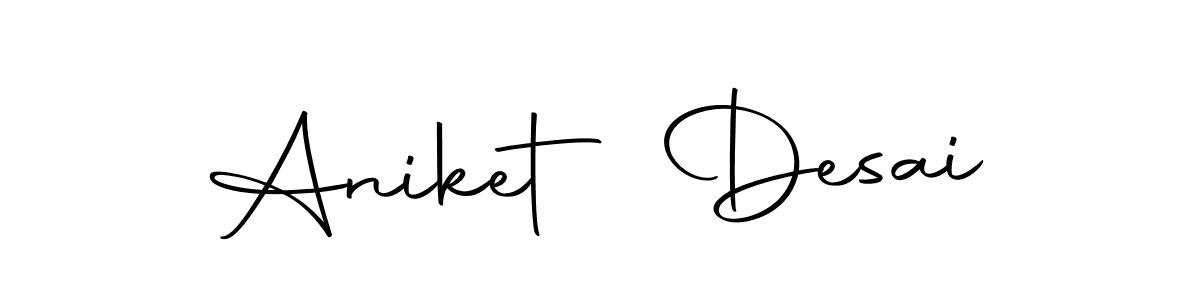 Aniket Desai stylish signature style. Best Handwritten Sign (Autography-DOLnW) for my name. Handwritten Signature Collection Ideas for my name Aniket Desai. Aniket Desai signature style 10 images and pictures png