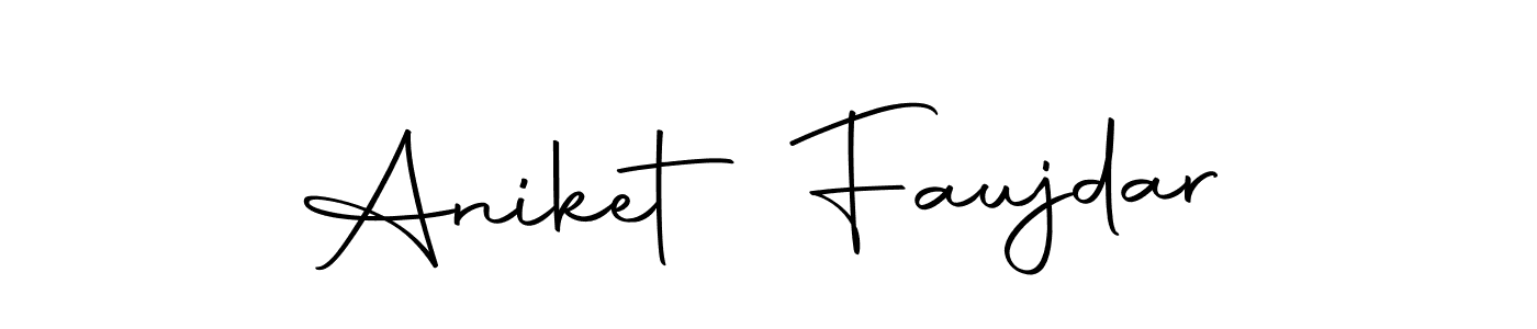 Create a beautiful signature design for name Aniket Faujdar. With this signature (Autography-DOLnW) fonts, you can make a handwritten signature for free. Aniket Faujdar signature style 10 images and pictures png