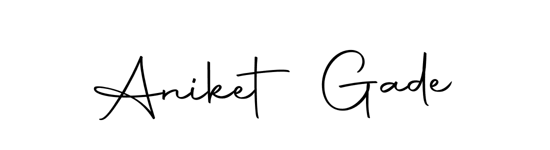 Design your own signature with our free online signature maker. With this signature software, you can create a handwritten (Autography-DOLnW) signature for name Aniket Gade. Aniket Gade signature style 10 images and pictures png