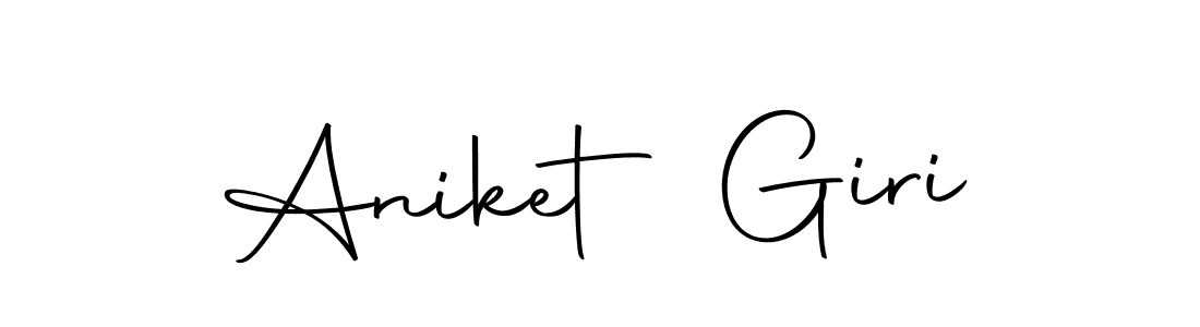 Create a beautiful signature design for name Aniket Giri. With this signature (Autography-DOLnW) fonts, you can make a handwritten signature for free. Aniket Giri signature style 10 images and pictures png