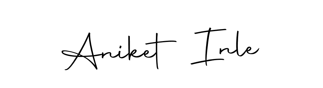 Make a beautiful signature design for name Aniket Inle. With this signature (Autography-DOLnW) style, you can create a handwritten signature for free. Aniket Inle signature style 10 images and pictures png