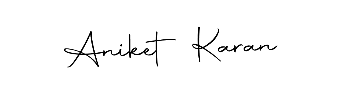 Make a beautiful signature design for name Aniket Karan. With this signature (Autography-DOLnW) style, you can create a handwritten signature for free. Aniket Karan signature style 10 images and pictures png
