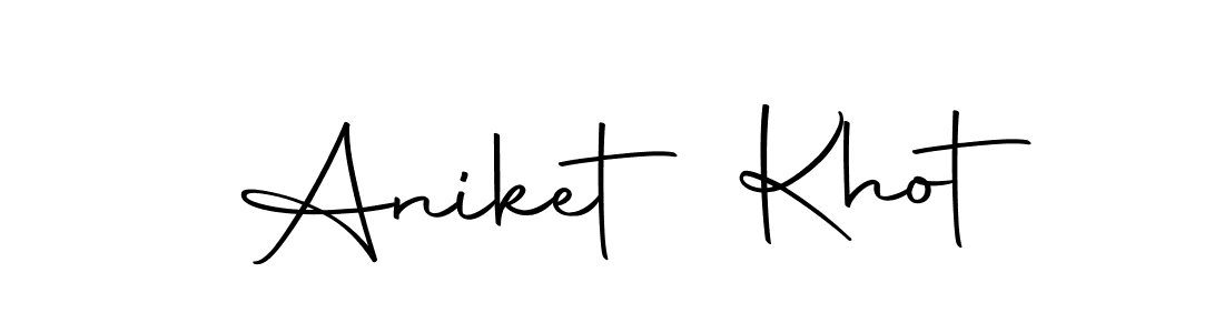 Also we have Aniket Khot name is the best signature style. Create professional handwritten signature collection using Autography-DOLnW autograph style. Aniket Khot signature style 10 images and pictures png
