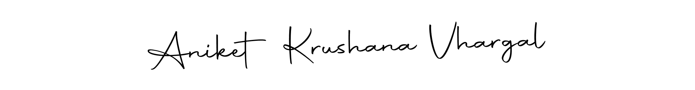 if you are searching for the best signature style for your name Aniket Krushana Vhargal. so please give up your signature search. here we have designed multiple signature styles  using Autography-DOLnW. Aniket Krushana Vhargal signature style 10 images and pictures png