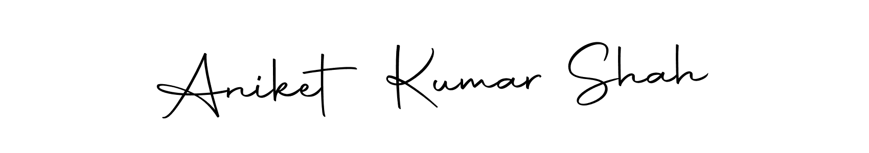 Make a beautiful signature design for name Aniket Kumar Shah. With this signature (Autography-DOLnW) style, you can create a handwritten signature for free. Aniket Kumar Shah signature style 10 images and pictures png