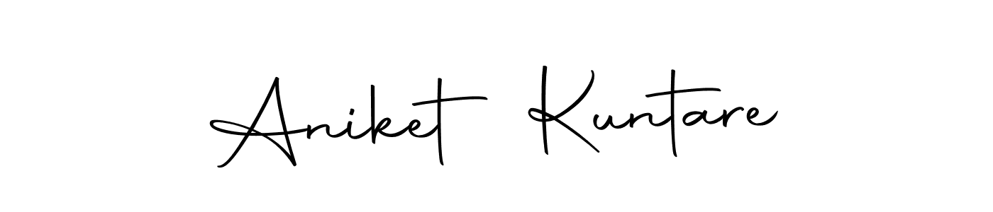 Design your own signature with our free online signature maker. With this signature software, you can create a handwritten (Autography-DOLnW) signature for name Aniket Kuntare. Aniket Kuntare signature style 10 images and pictures png