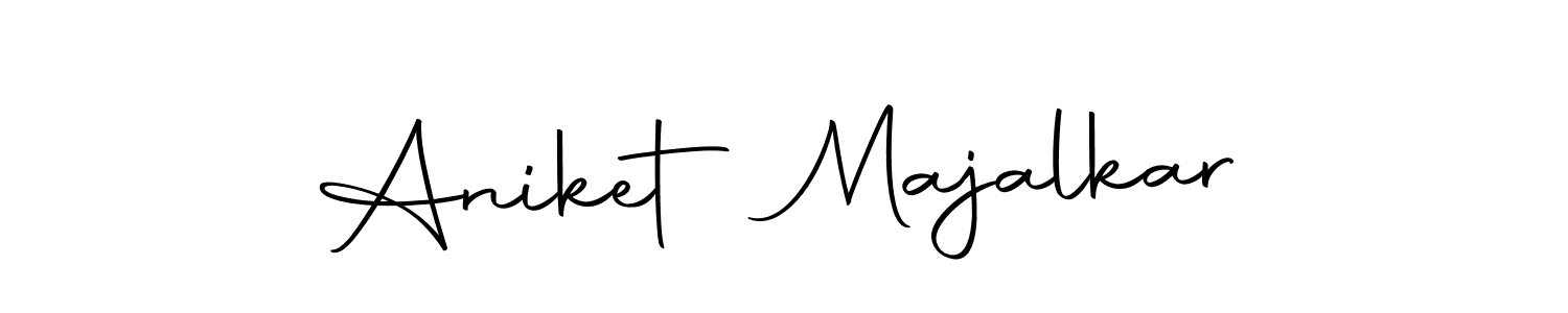 How to make Aniket Majalkar signature? Autography-DOLnW is a professional autograph style. Create handwritten signature for Aniket Majalkar name. Aniket Majalkar signature style 10 images and pictures png