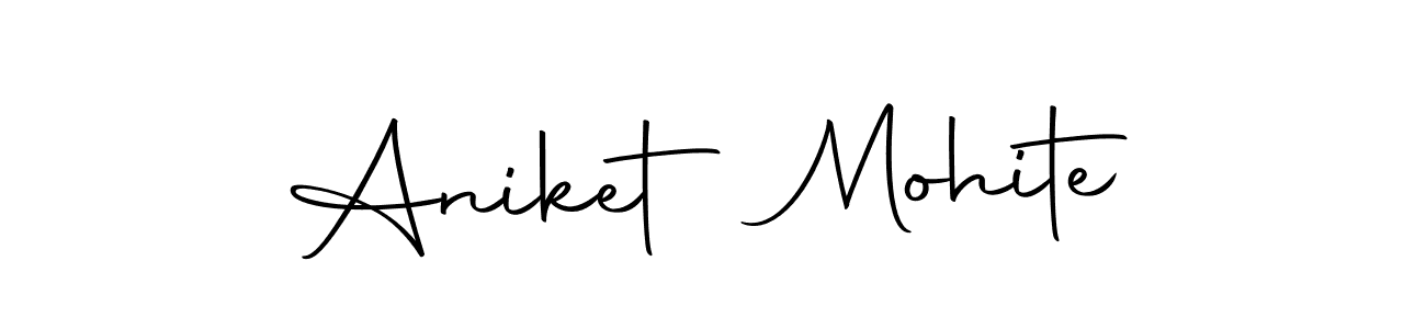 Create a beautiful signature design for name Aniket Mohite. With this signature (Autography-DOLnW) fonts, you can make a handwritten signature for free. Aniket Mohite signature style 10 images and pictures png