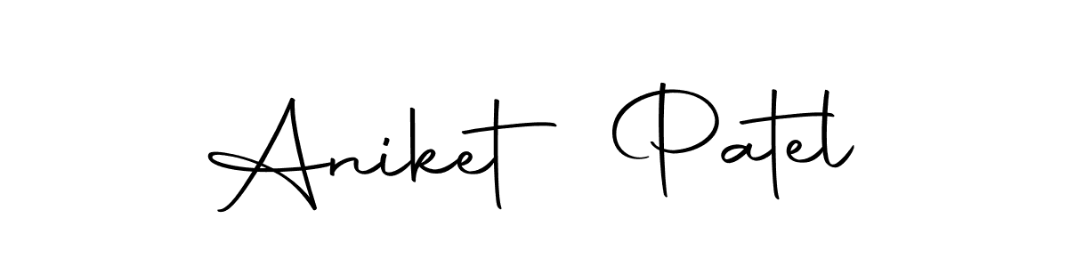 How to make Aniket Patel signature? Autography-DOLnW is a professional autograph style. Create handwritten signature for Aniket Patel name. Aniket Patel signature style 10 images and pictures png