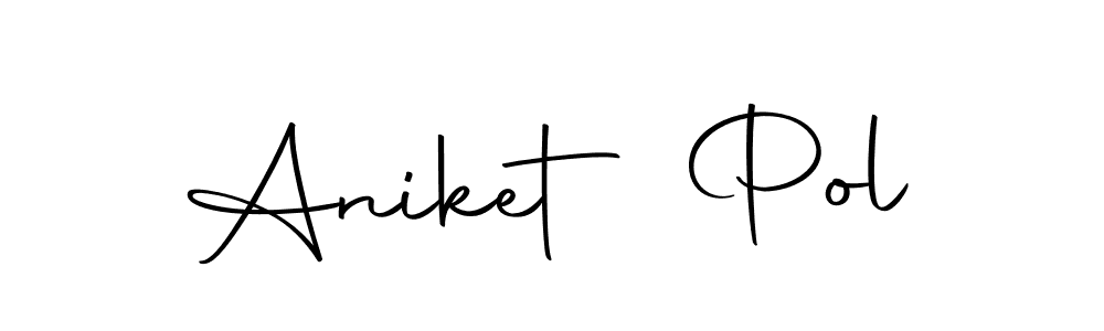 How to make Aniket Pol name signature. Use Autography-DOLnW style for creating short signs online. This is the latest handwritten sign. Aniket Pol signature style 10 images and pictures png