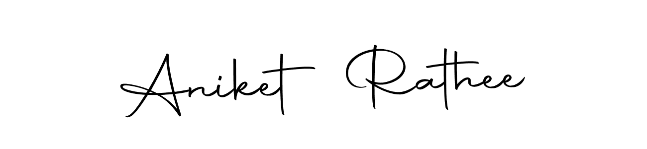 Use a signature maker to create a handwritten signature online. With this signature software, you can design (Autography-DOLnW) your own signature for name Aniket Rathee. Aniket Rathee signature style 10 images and pictures png