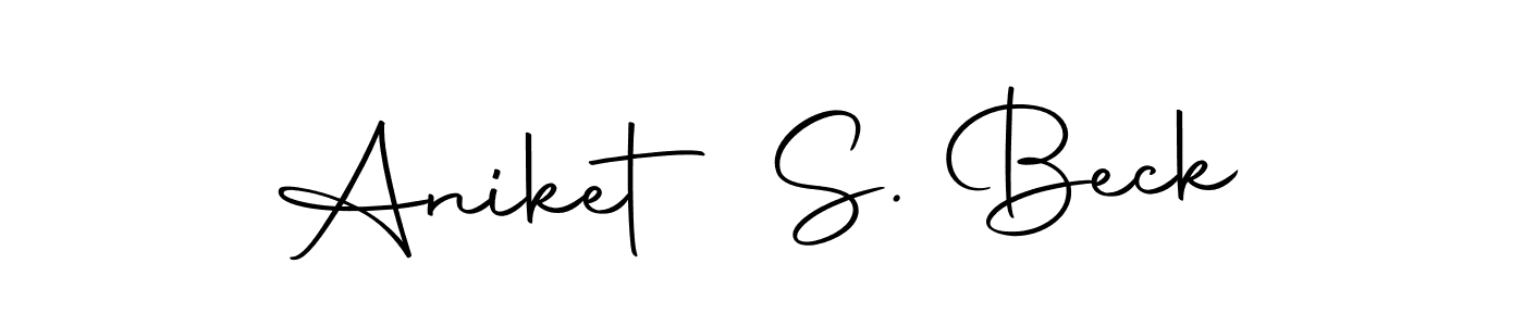 Aniket S. Beck stylish signature style. Best Handwritten Sign (Autography-DOLnW) for my name. Handwritten Signature Collection Ideas for my name Aniket S. Beck. Aniket S. Beck signature style 10 images and pictures png