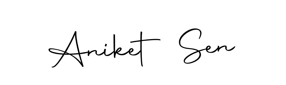 You should practise on your own different ways (Autography-DOLnW) to write your name (Aniket Sen) in signature. don't let someone else do it for you. Aniket Sen signature style 10 images and pictures png