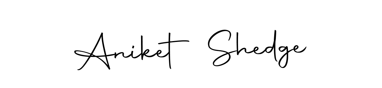 Make a beautiful signature design for name Aniket Shedge. Use this online signature maker to create a handwritten signature for free. Aniket Shedge signature style 10 images and pictures png