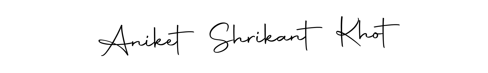 It looks lik you need a new signature style for name Aniket Shrikant Khot. Design unique handwritten (Autography-DOLnW) signature with our free signature maker in just a few clicks. Aniket Shrikant Khot signature style 10 images and pictures png
