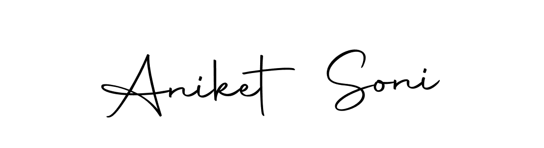 if you are searching for the best signature style for your name Aniket Soni. so please give up your signature search. here we have designed multiple signature styles  using Autography-DOLnW. Aniket Soni signature style 10 images and pictures png