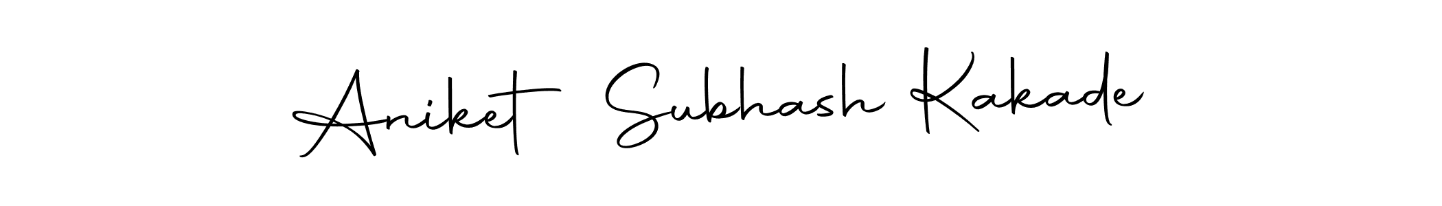 Make a beautiful signature design for name Aniket Subhash Kakade. Use this online signature maker to create a handwritten signature for free. Aniket Subhash Kakade signature style 10 images and pictures png