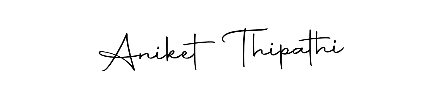 How to make Aniket Thipathi signature? Autography-DOLnW is a professional autograph style. Create handwritten signature for Aniket Thipathi name. Aniket Thipathi signature style 10 images and pictures png