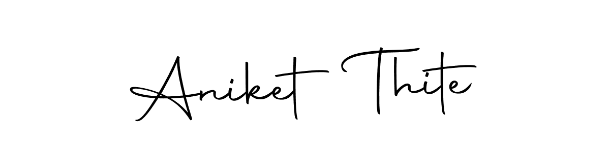 Make a beautiful signature design for name Aniket Thite. Use this online signature maker to create a handwritten signature for free. Aniket Thite signature style 10 images and pictures png