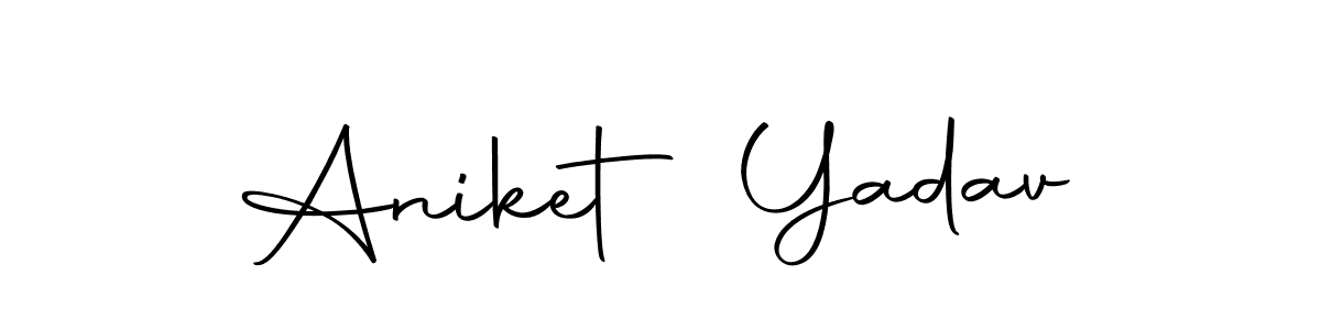 How to make Aniket Yadav signature? Autography-DOLnW is a professional autograph style. Create handwritten signature for Aniket Yadav name. Aniket Yadav signature style 10 images and pictures png