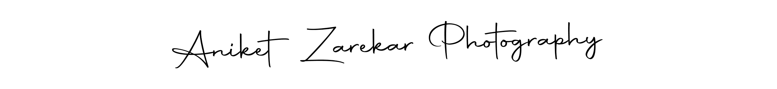 How to make Aniket Zarekar Photography name signature. Use Autography-DOLnW style for creating short signs online. This is the latest handwritten sign. Aniket Zarekar Photography signature style 10 images and pictures png