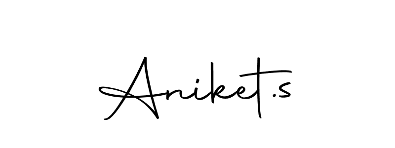 Use a signature maker to create a handwritten signature online. With this signature software, you can design (Autography-DOLnW) your own signature for name Aniket.s. Aniket.s signature style 10 images and pictures png