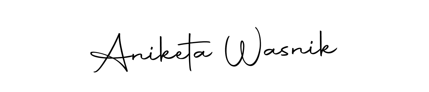 Autography-DOLnW is a professional signature style that is perfect for those who want to add a touch of class to their signature. It is also a great choice for those who want to make their signature more unique. Get Aniketa Wasnik name to fancy signature for free. Aniketa Wasnik signature style 10 images and pictures png