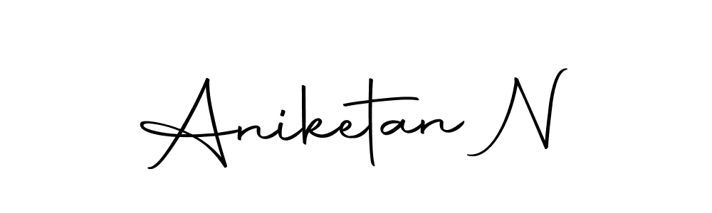Similarly Autography-DOLnW is the best handwritten signature design. Signature creator online .You can use it as an online autograph creator for name Aniketan N. Aniketan N signature style 10 images and pictures png