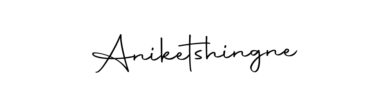 Use a signature maker to create a handwritten signature online. With this signature software, you can design (Autography-DOLnW) your own signature for name Aniketshingne. Aniketshingne signature style 10 images and pictures png