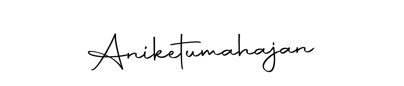 The best way (Autography-DOLnW) to make a short signature is to pick only two or three words in your name. The name Aniketumahajan include a total of six letters. For converting this name. Aniketumahajan signature style 10 images and pictures png