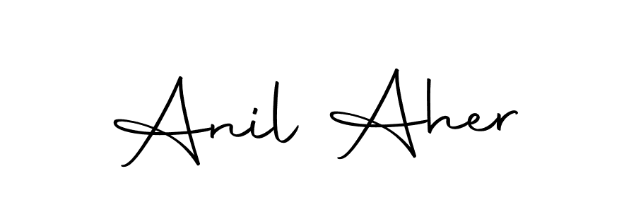 Anil Aher stylish signature style. Best Handwritten Sign (Autography-DOLnW) for my name. Handwritten Signature Collection Ideas for my name Anil Aher. Anil Aher signature style 10 images and pictures png