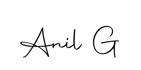 Use a signature maker to create a handwritten signature online. With this signature software, you can design (Autography-DOLnW) your own signature for name Anil G. Anil G signature style 10 images and pictures png