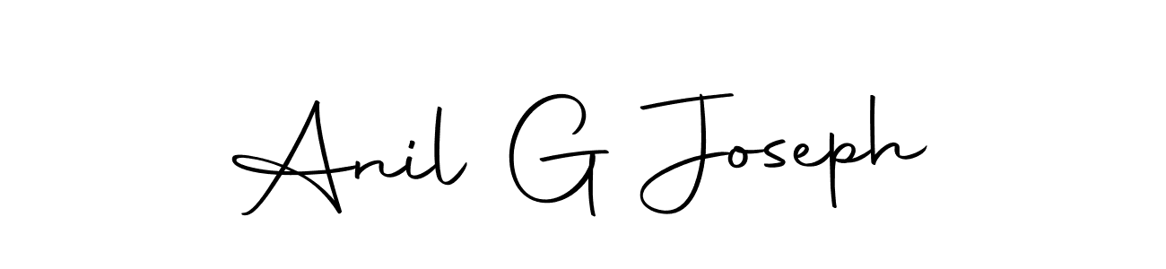 How to make Anil G Joseph name signature. Use Autography-DOLnW style for creating short signs online. This is the latest handwritten sign. Anil G Joseph signature style 10 images and pictures png