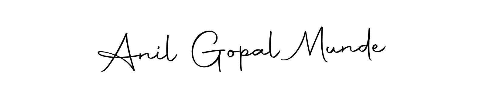 Here are the top 10 professional signature styles for the name Anil Gopal Munde. These are the best autograph styles you can use for your name. Anil Gopal Munde signature style 10 images and pictures png