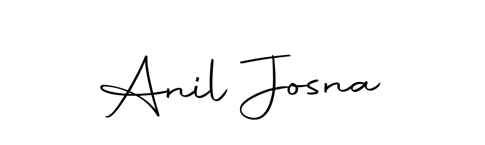 How to make Anil Josna name signature. Use Autography-DOLnW style for creating short signs online. This is the latest handwritten sign. Anil Josna signature style 10 images and pictures png