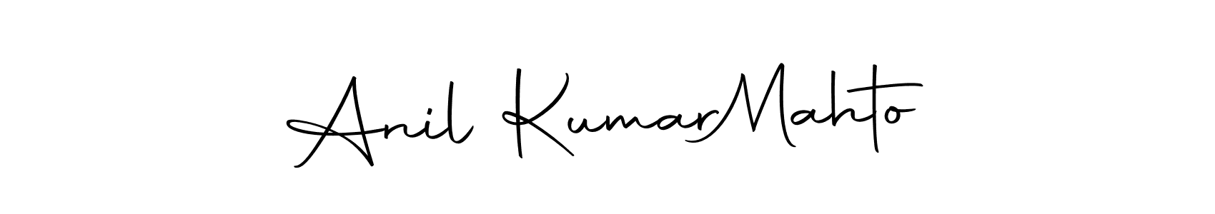 How to make Anil Kumar  Mahto name signature. Use Autography-DOLnW style for creating short signs online. This is the latest handwritten sign. Anil Kumar  Mahto signature style 10 images and pictures png