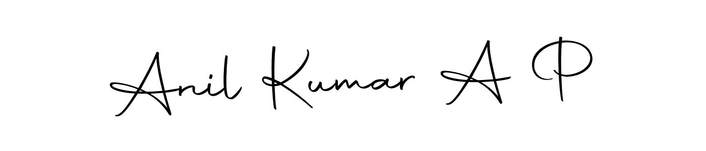 It looks lik you need a new signature style for name Anil Kumar A P. Design unique handwritten (Autography-DOLnW) signature with our free signature maker in just a few clicks. Anil Kumar A P signature style 10 images and pictures png