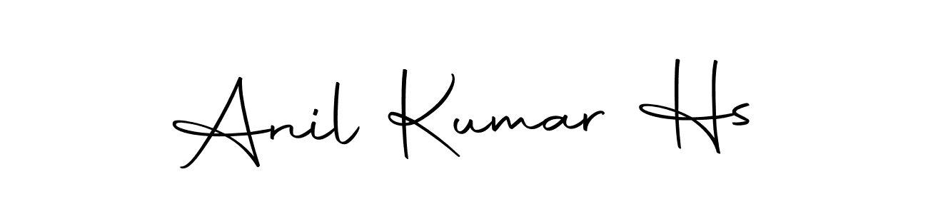 You should practise on your own different ways (Autography-DOLnW) to write your name (Anil Kumar Hs) in signature. don't let someone else do it for you. Anil Kumar Hs signature style 10 images and pictures png