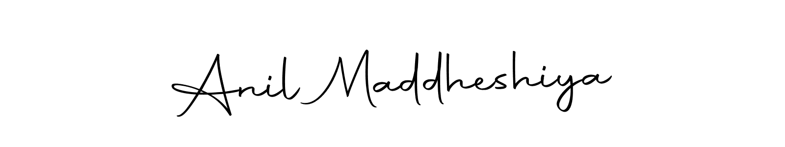 You can use this online signature creator to create a handwritten signature for the name Anil Maddheshiya. This is the best online autograph maker. Anil Maddheshiya signature style 10 images and pictures png
