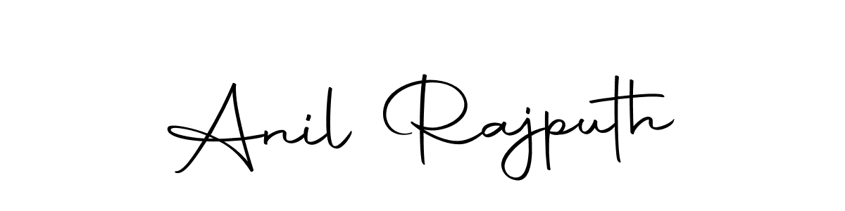 How to make Anil Rajputh name signature. Use Autography-DOLnW style for creating short signs online. This is the latest handwritten sign. Anil Rajputh signature style 10 images and pictures png