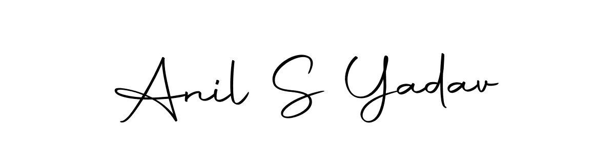 Design your own signature with our free online signature maker. With this signature software, you can create a handwritten (Autography-DOLnW) signature for name Anil S Yadav. Anil S Yadav signature style 10 images and pictures png