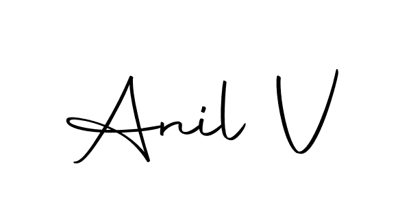 Best and Professional Signature Style for Anil V. Autography-DOLnW Best Signature Style Collection. Anil V signature style 10 images and pictures png